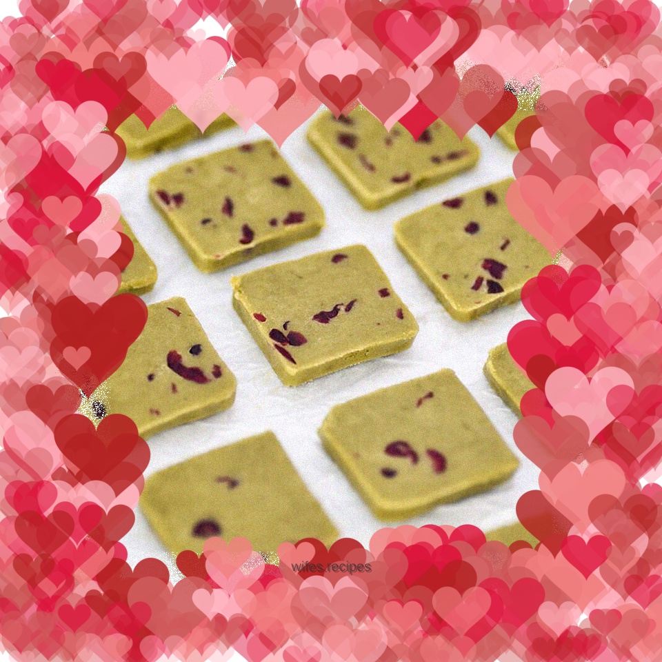 Matcha Cranberry Cookies