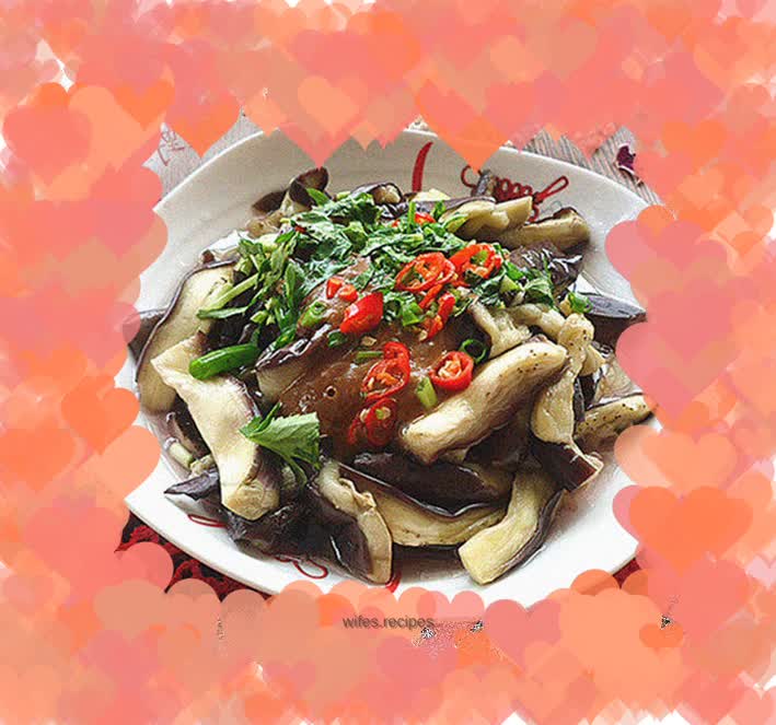 Light food - cold eggplant