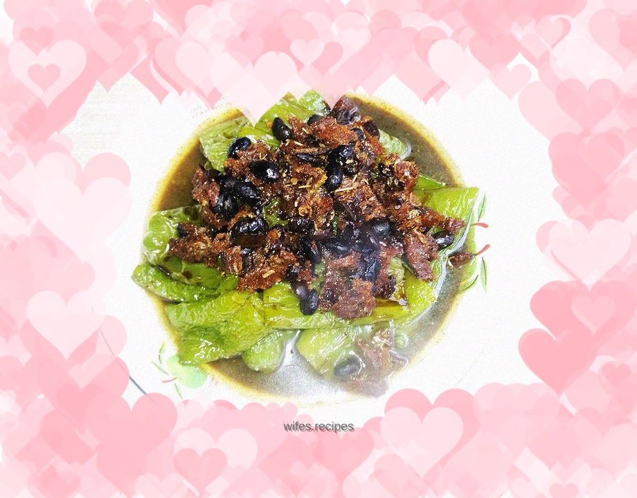 Black bean rib fish with tiger skin pepper