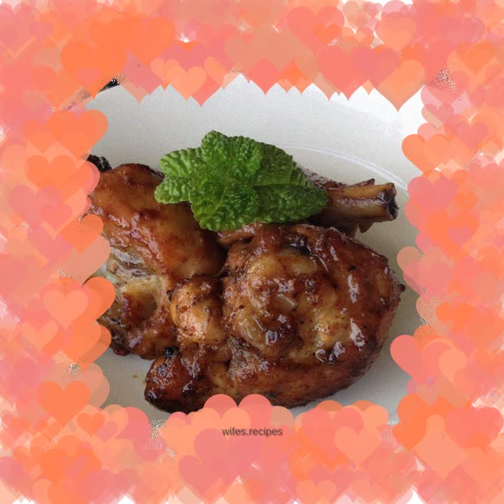 Sauce-flavored grilled chicken legs