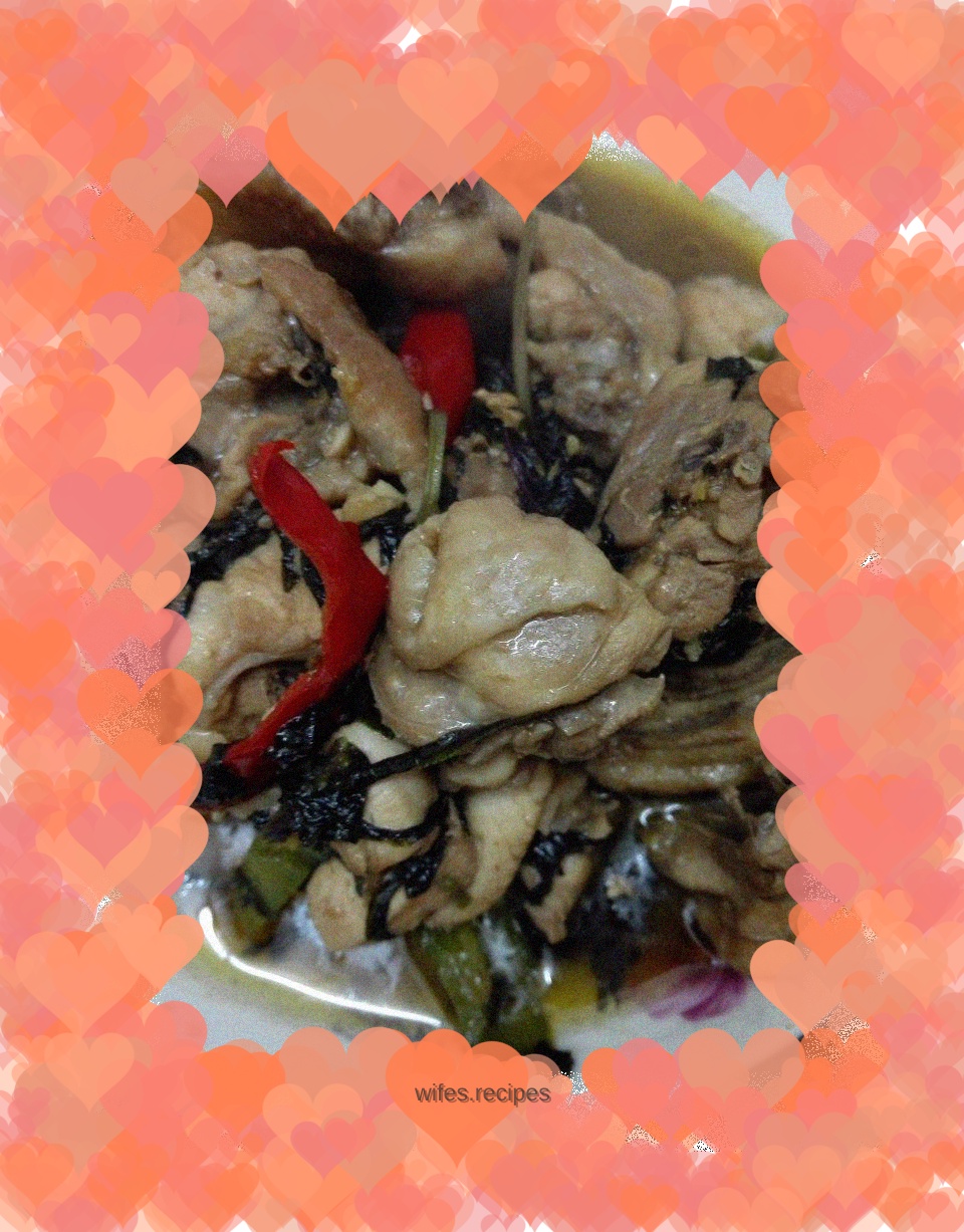 Fried chicken with perilla