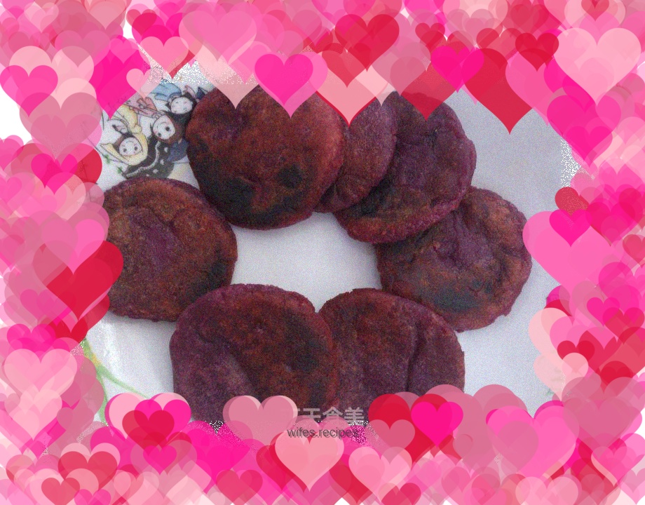 Glutinous purple potato cake