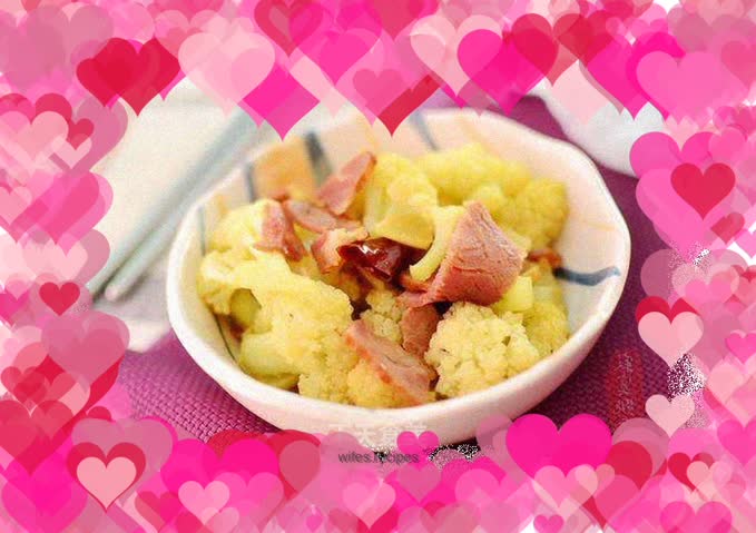 【Sauteed Cauliflower with Bacon】