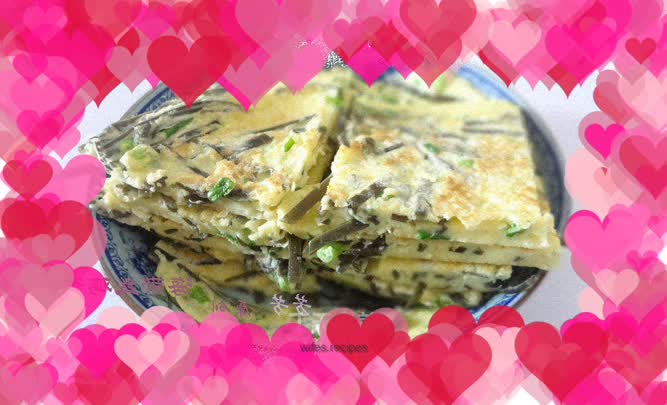 Seaweed egg pancake