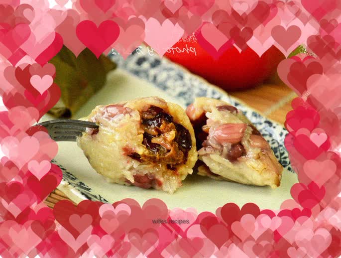 Three red blood-tonifying rice dumplings