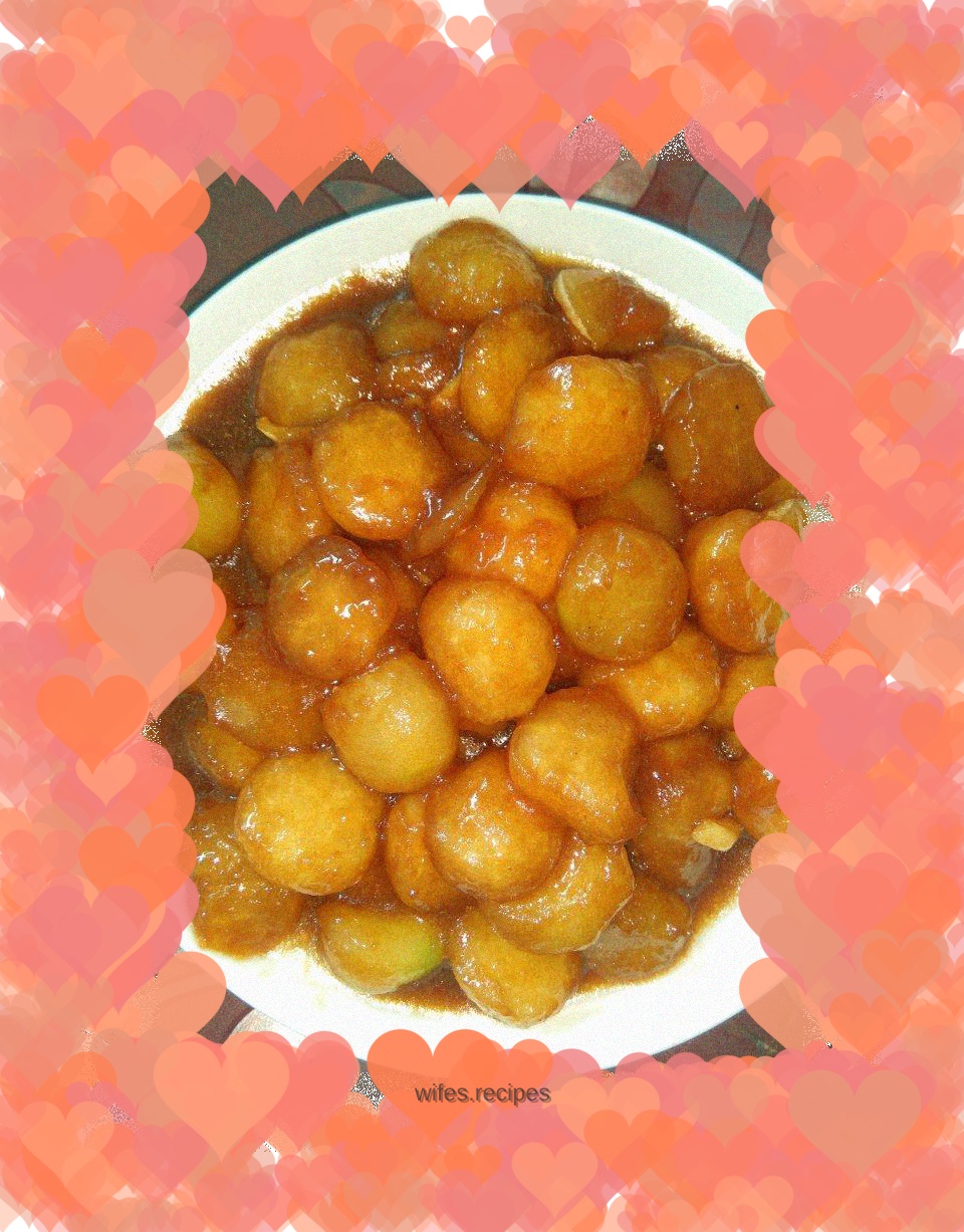 Braised winter melon balls