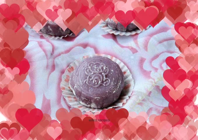 Purple Sweet Potato Snowskin Mooncake