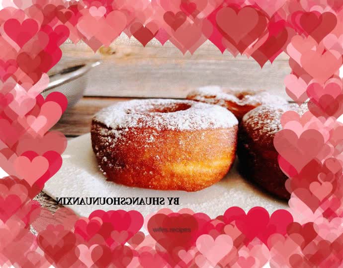 Surface powdered sugar