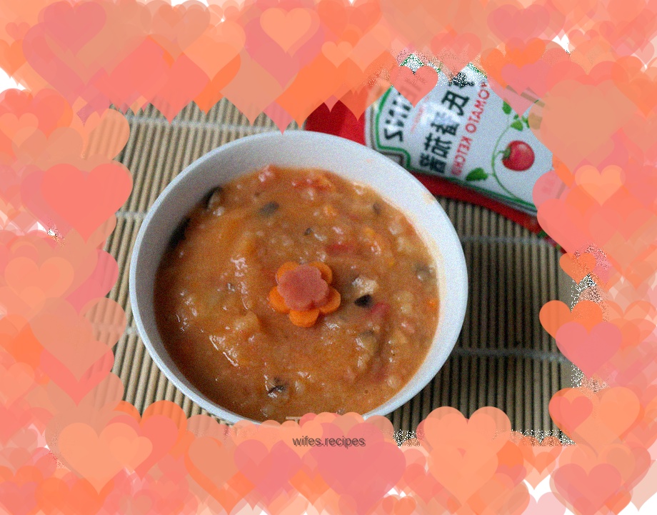 Mashed Potatoes with Tomato Sauce