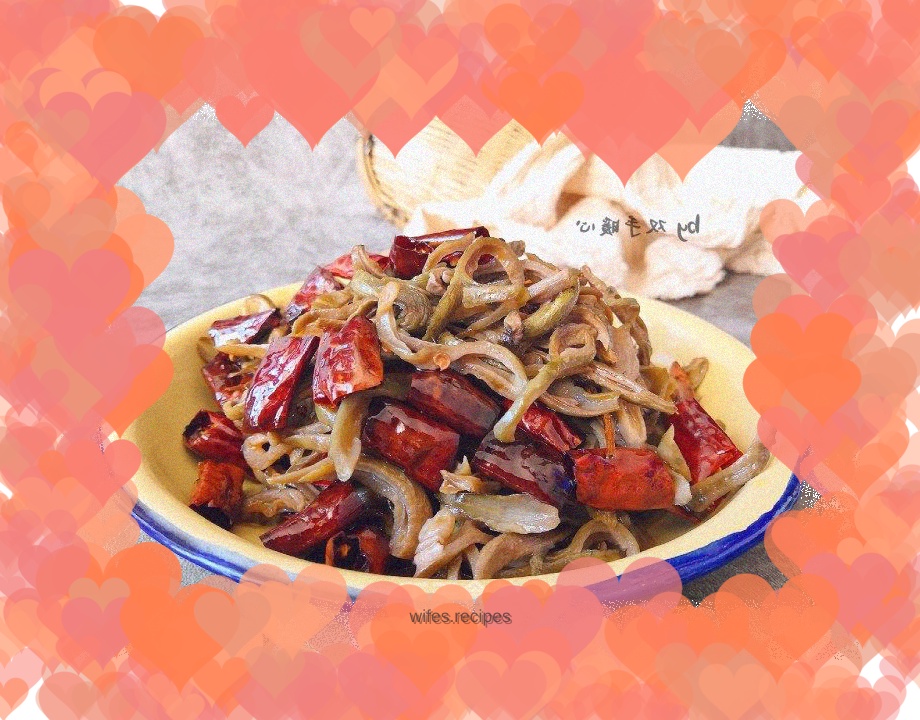 Spicy stir-fried eyebrow beans