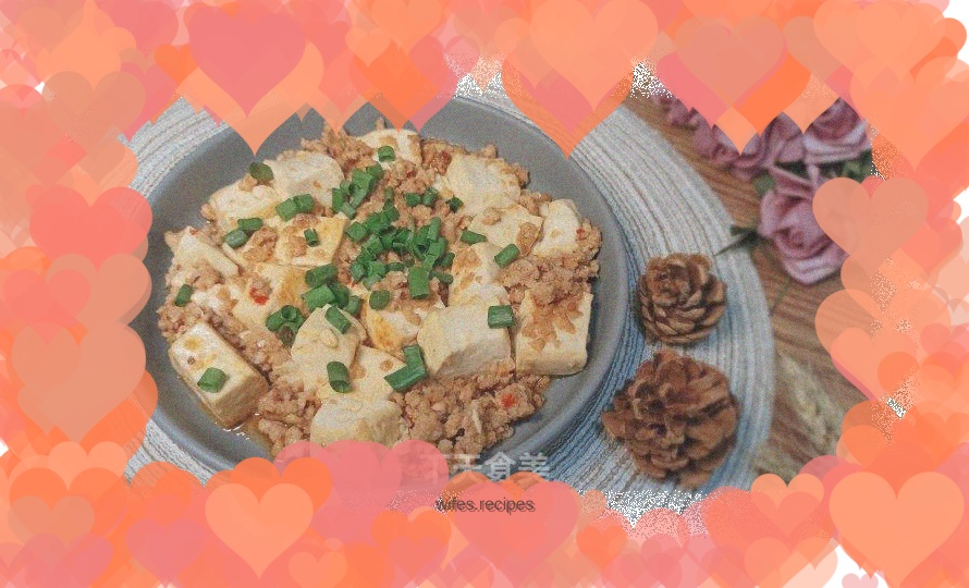 Minced tofu, a home-cooked dish that can be made with no cooking skills