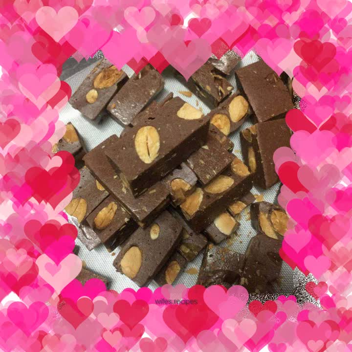 Almond cocoa (chocolate) nougat