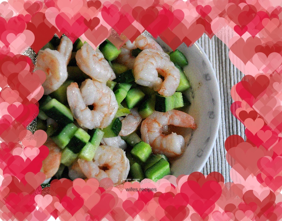 Stir-fried shrimps