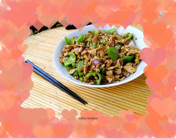 Mushu pepper (home cooking)