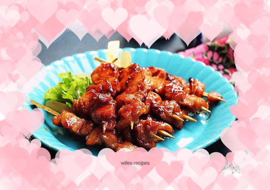 Barbecued Chicken Skewers
