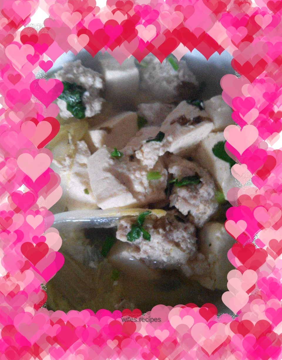 Tofu meatball soup