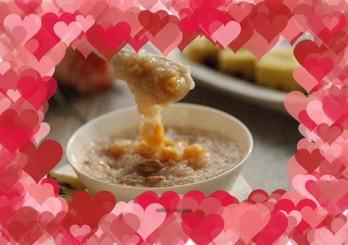 Sweet potato and peanut porridge