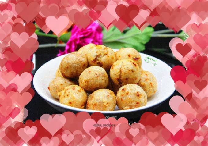 Spicy taro balls