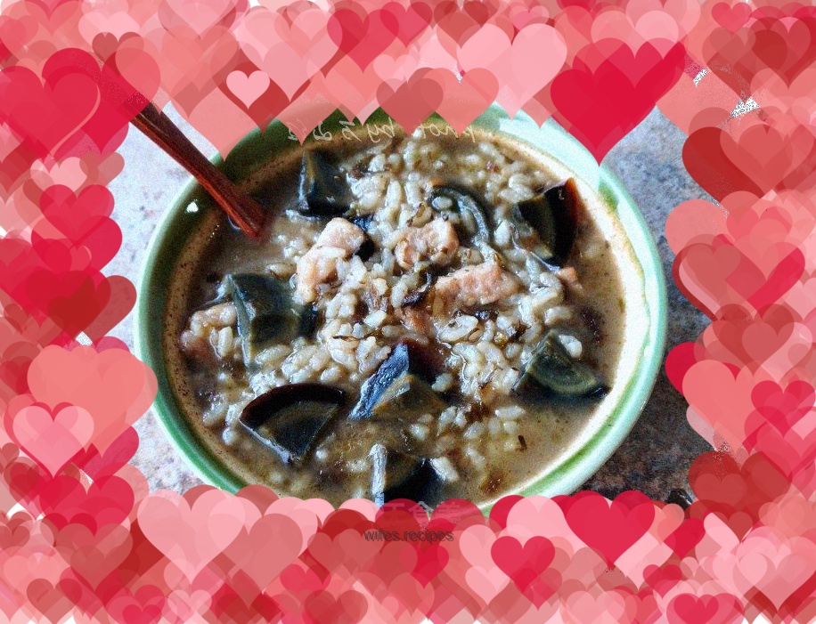 Preserved egg and lean meat porridge