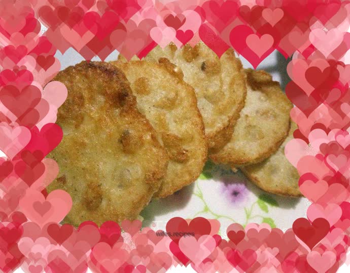 Crispy lotus root sandwich