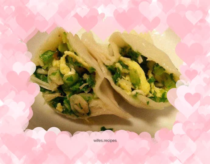 Chinese cabbage and enoki mushroom dumplings