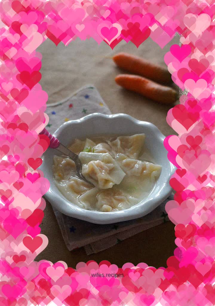 Nutritious wontons for young children