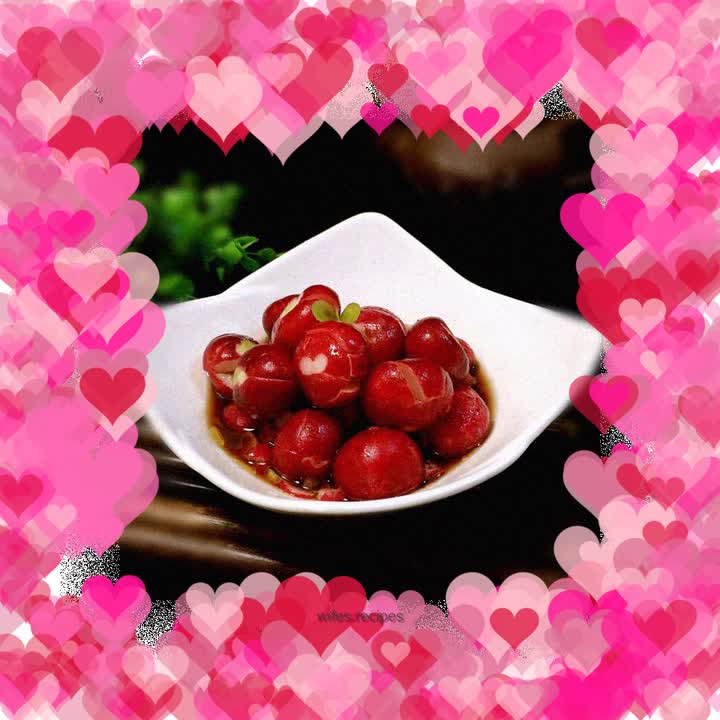 Sweet and sour cherry radish