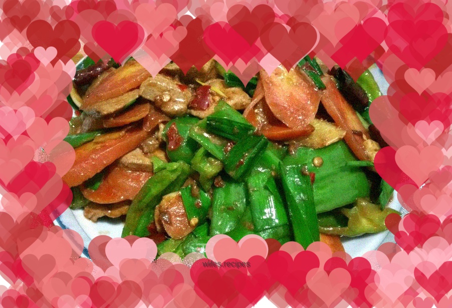 Stir-fried pork liver