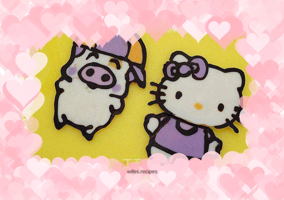 Parent-child kitchen---Homemade cute KITTY cat and McDull piggy chocolate