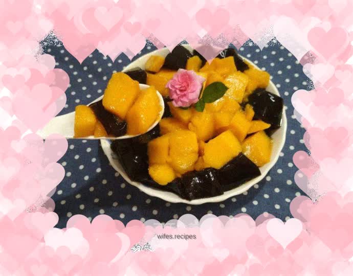 Mango grass jelly