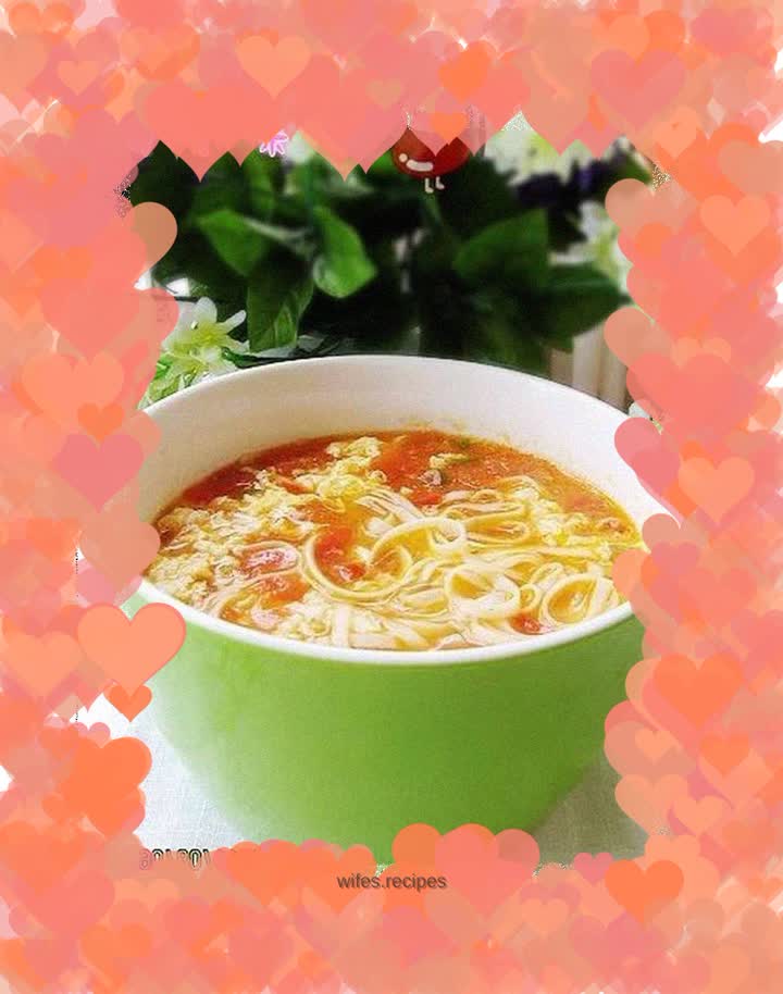 Tomato soup noodles