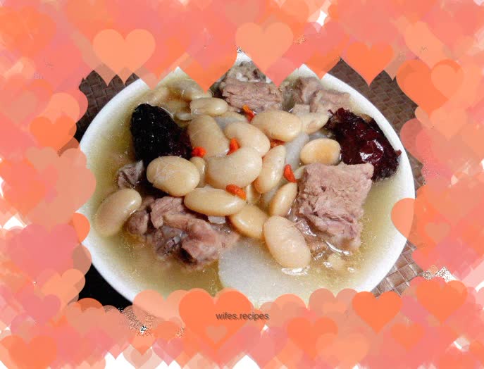 Make kidney bean bone soup