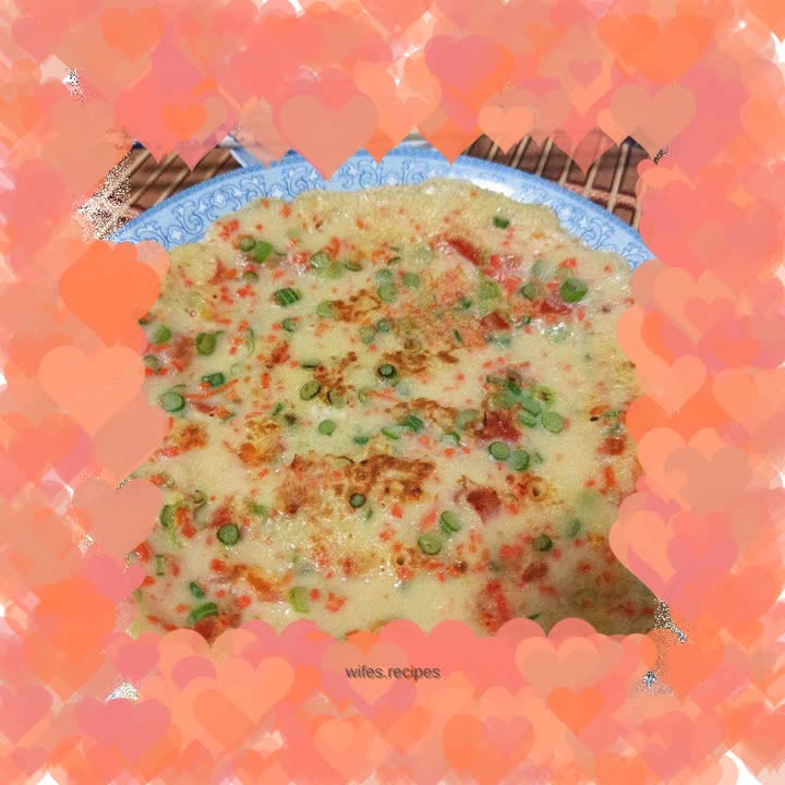 Nutritious egg breakfast cake