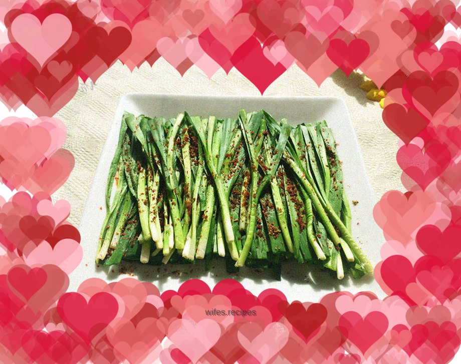 Grilled leeks