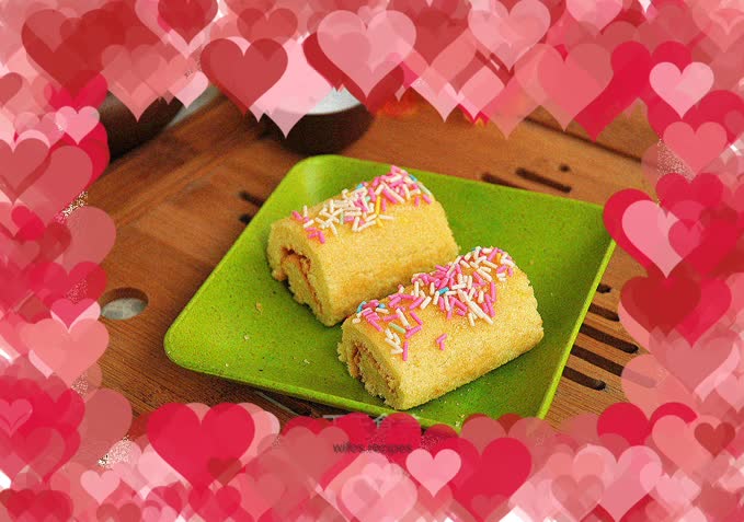 Colorful Chiffon Cake Roll