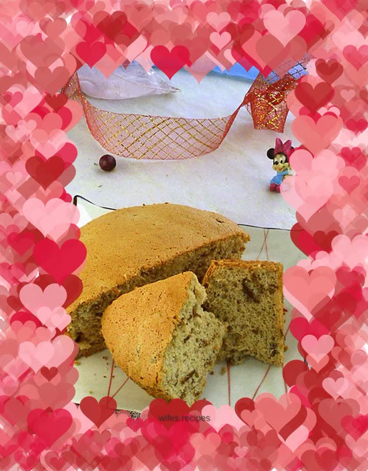 Rose jam chiffon cake