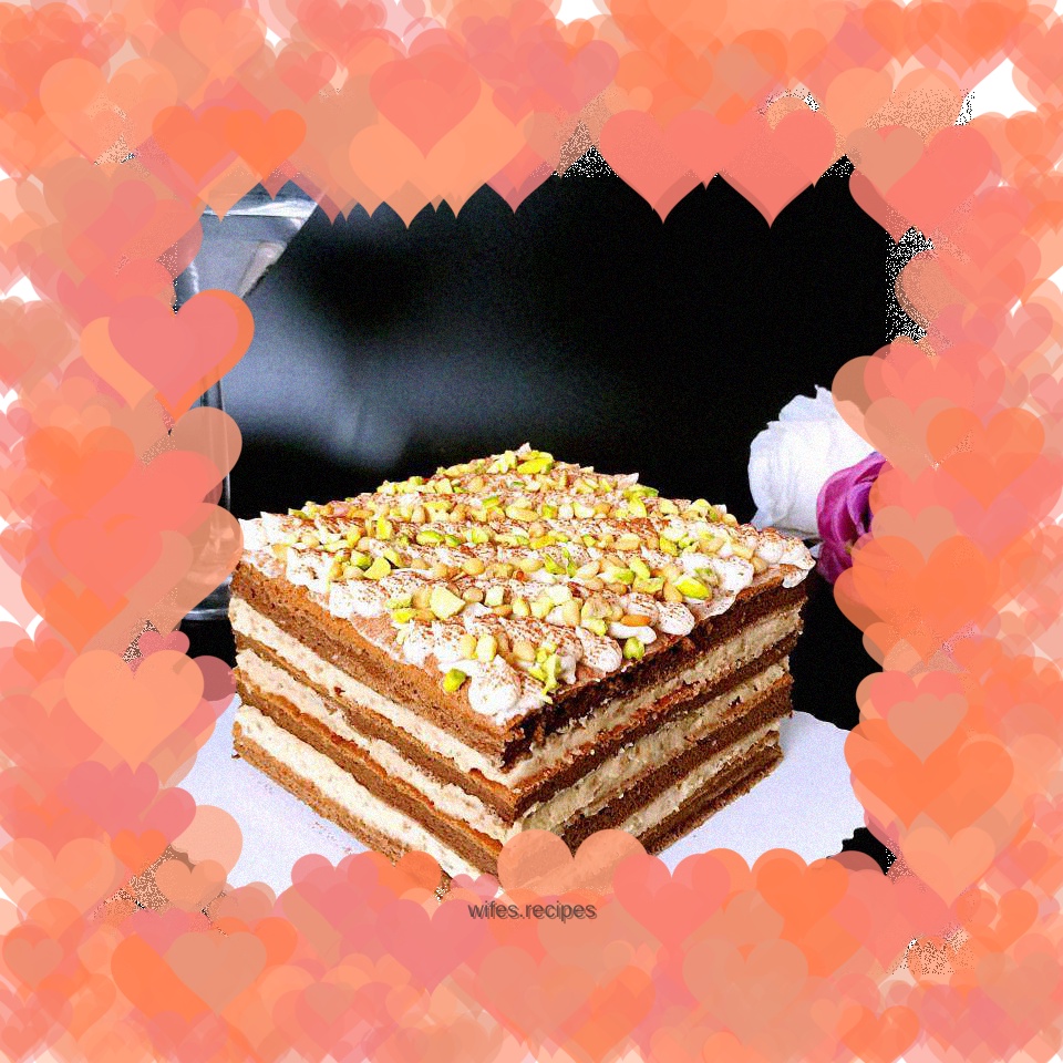 Chestnut nut cocoa cake