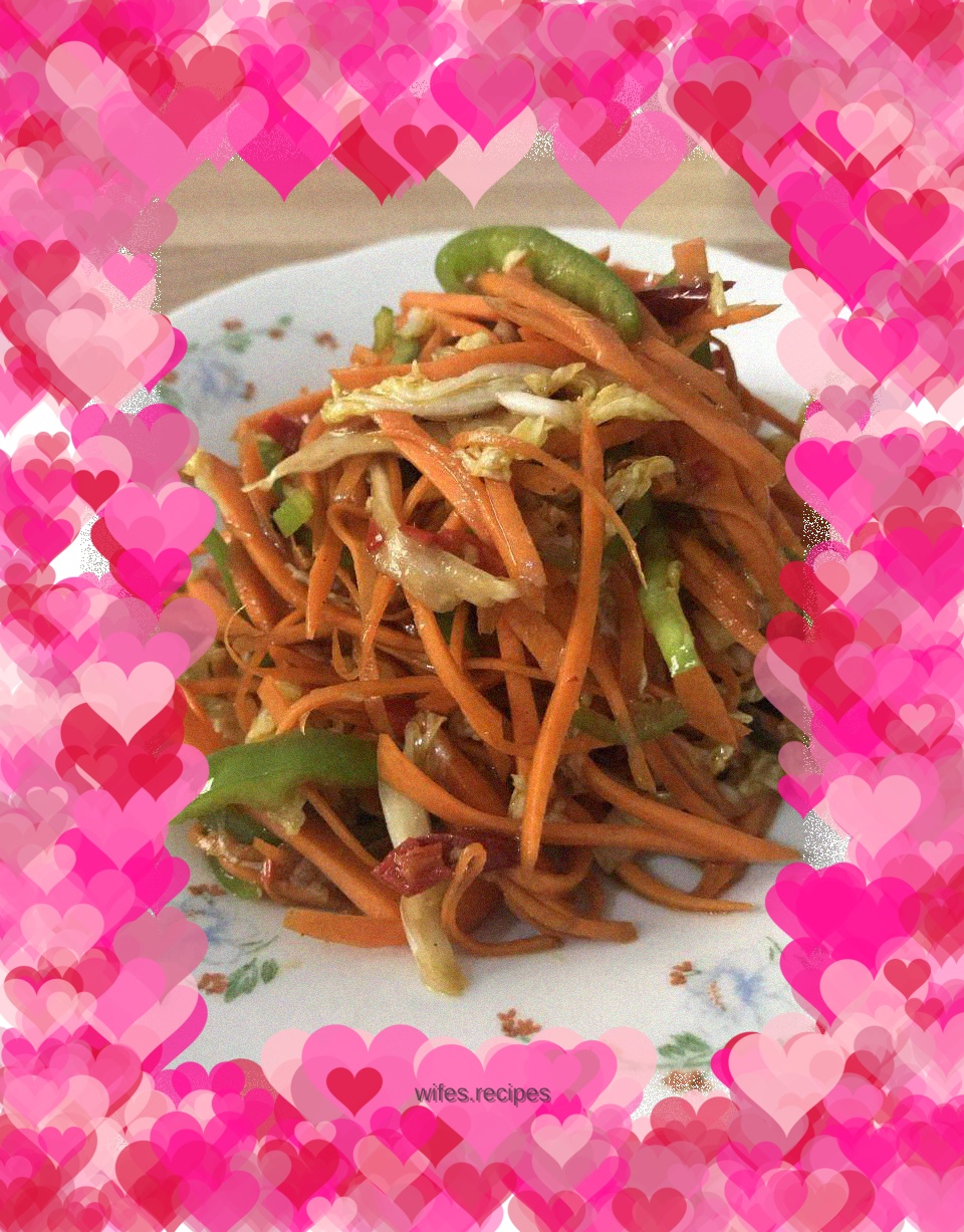 Cold shredded radish