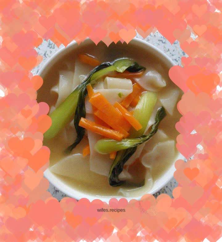Light vegetable slice soup