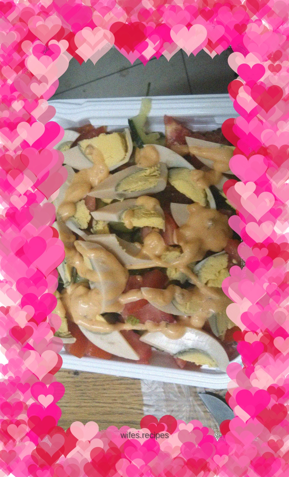 Thousand Island Dressing Egg and Vegetable Salad