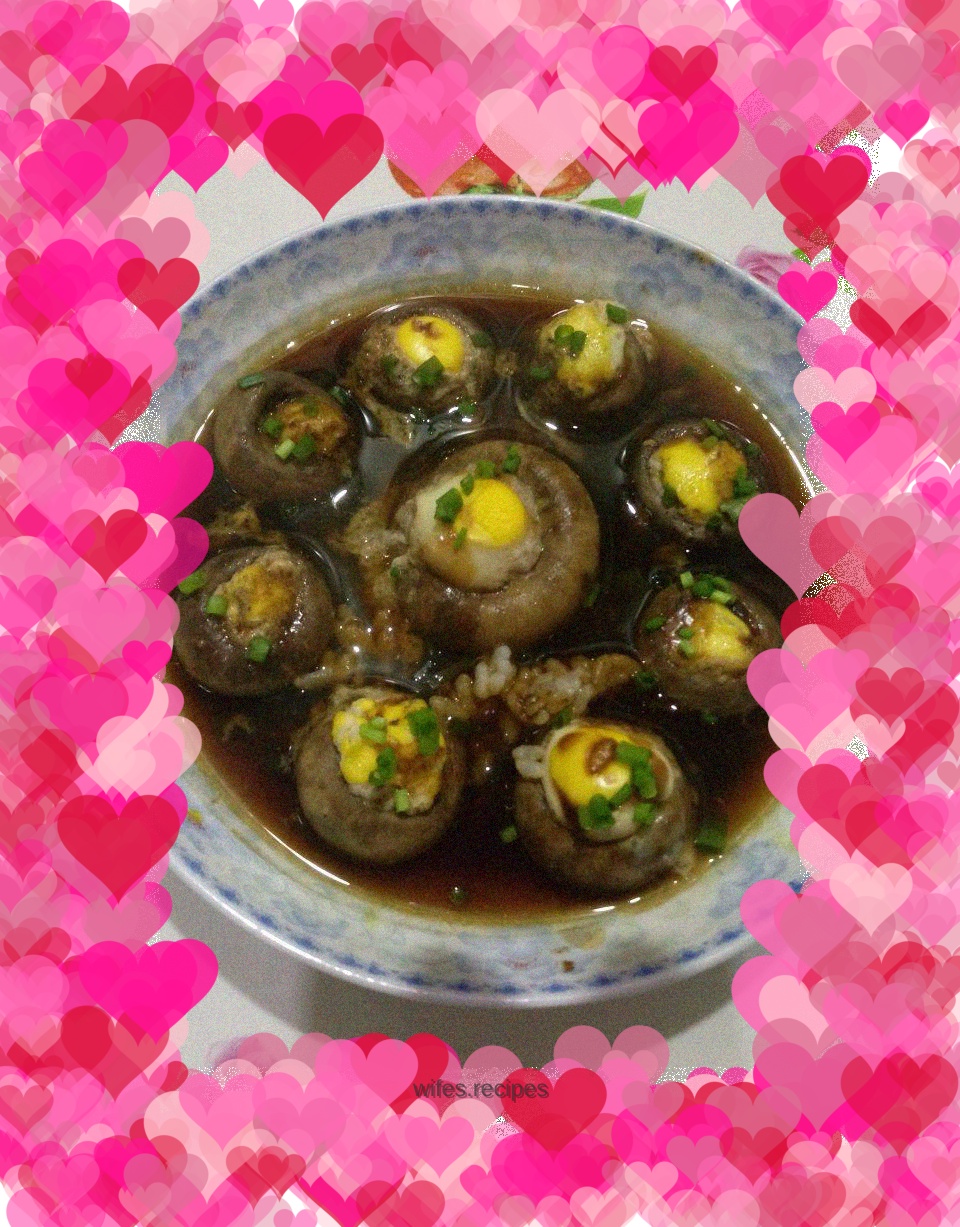 Shiitake Mushrooms and Quail Eggs