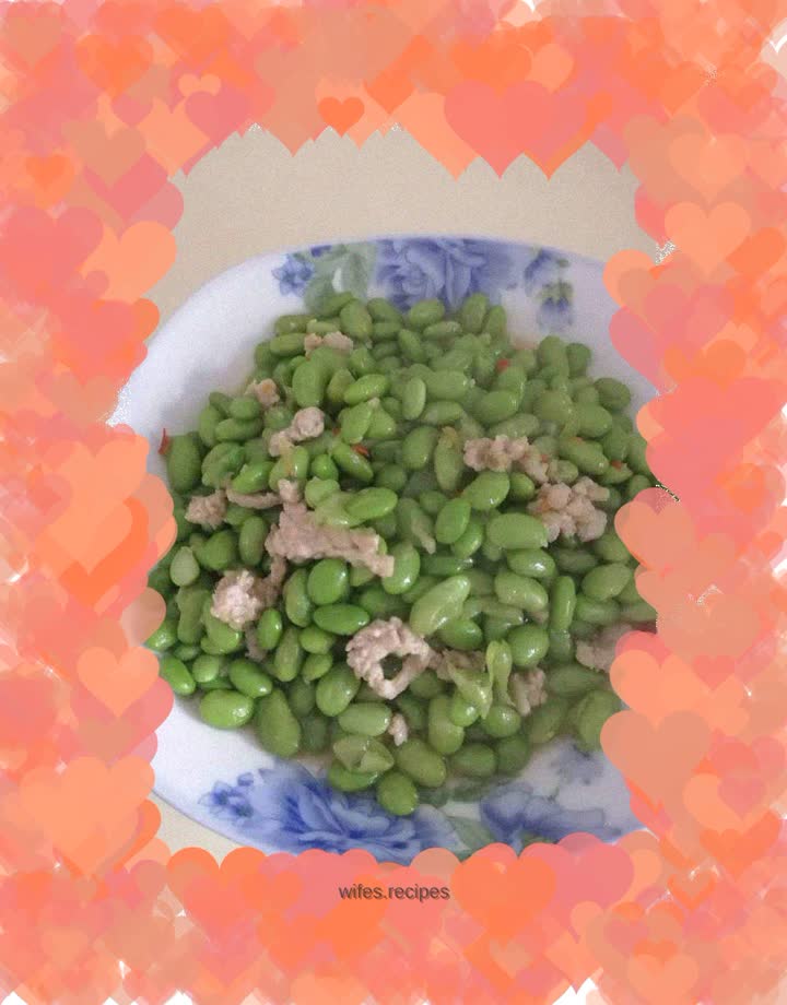 Stir-fried green beans with minced meat