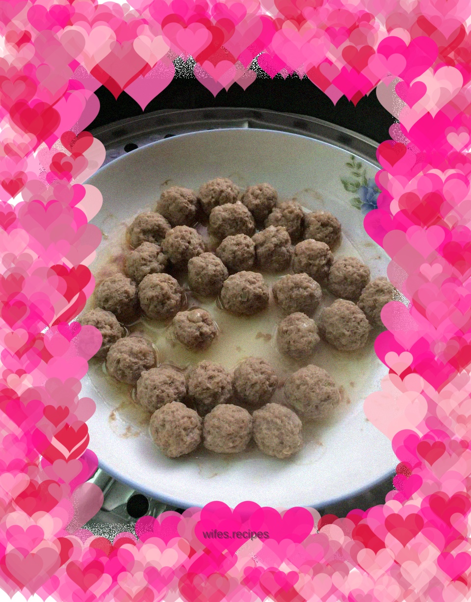 Toddler version of beef meatballs
