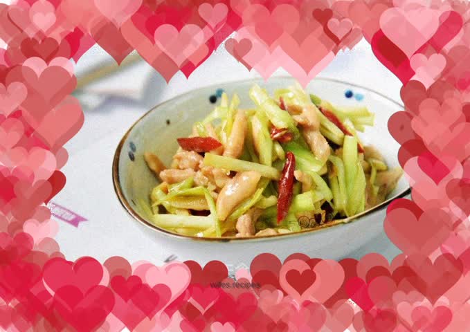 Stir-fried chicken with chives