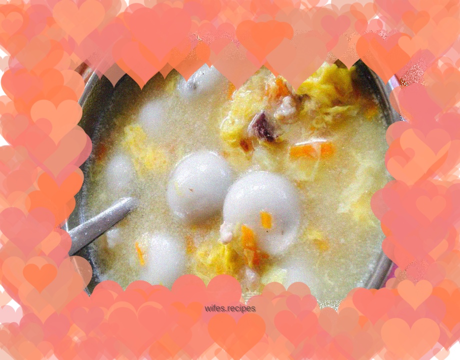 Colorful pimple soup