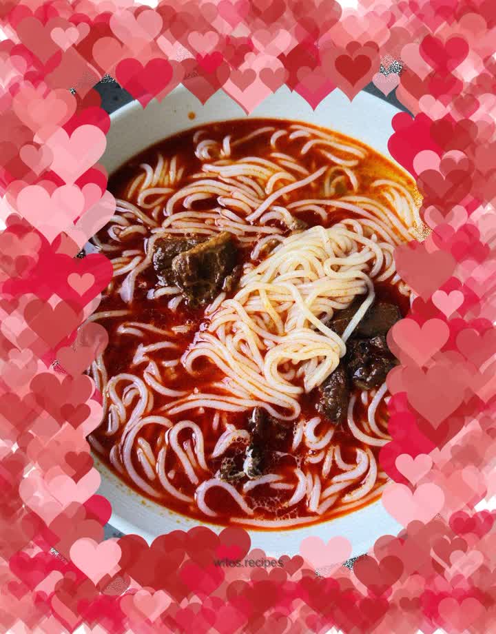 #streetfood#——Yellow beef rice noodles