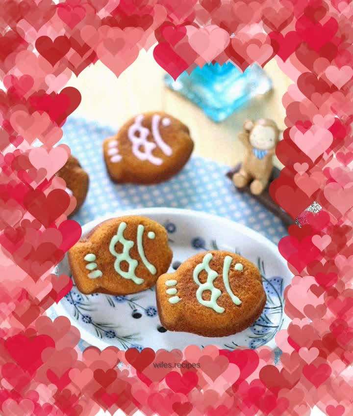 Fish caramel madeleine