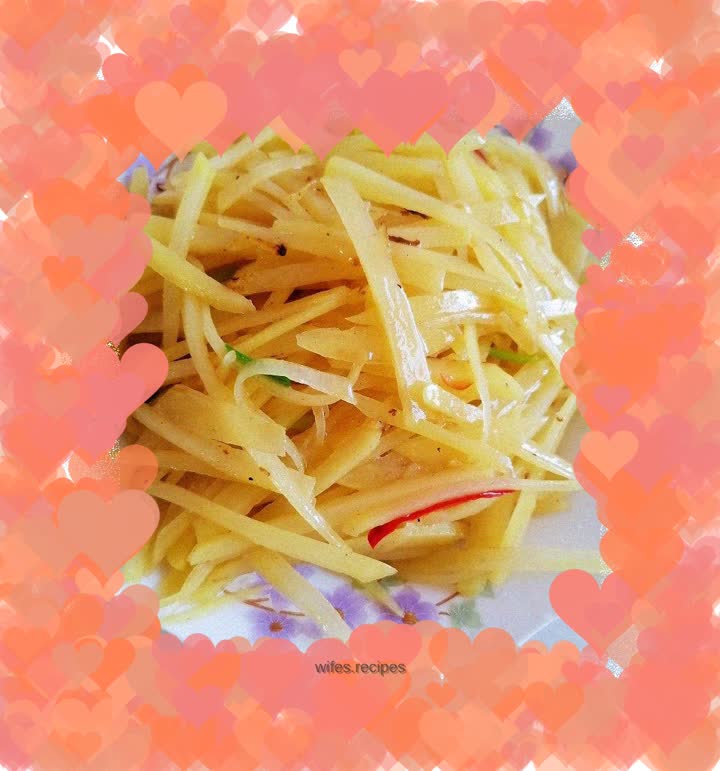 Fried shredded potatoes
