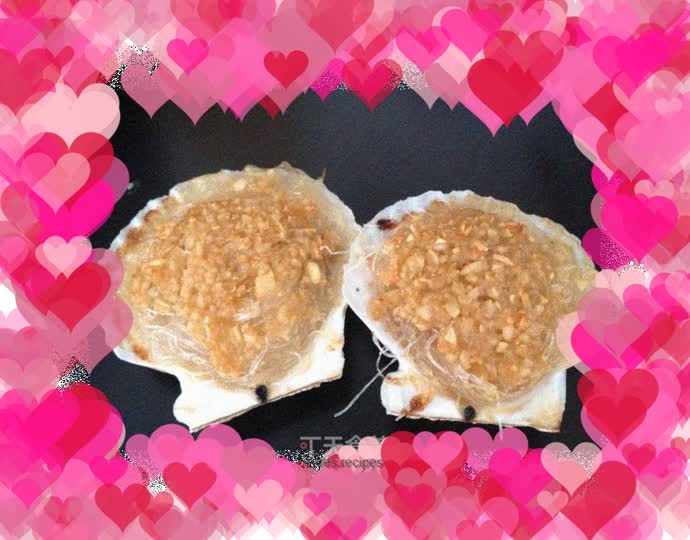 Grilled Scallops with Garlic Vermicelli