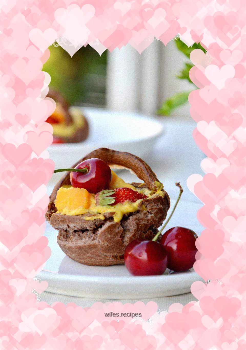 Fruit Basket Ice Cream Puffs